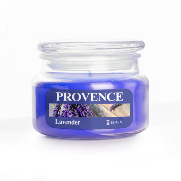 Vonná sviečka v skle PROVENCE 45 hodín levanduľa