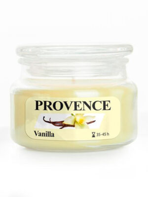 Vonná sviečka v skle PROVENCE 45 hodín vanilka