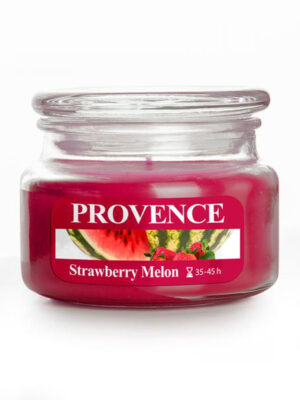 Vonná sviečka v skle PROVENCE 45 hodín jahoda a melón