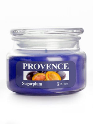 Vonná sviečka v skle PROVENCE 45 hodín slivka