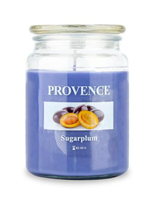 Vonná sviečka v skle PROVENCE 95 hodín slivka
