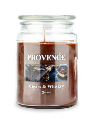 Vonná sviečka v skle PROVENCE 95 hodín cigars&whiskey