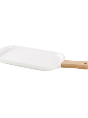 Keramický servírovací podnos s rukoväťou TORO 25x15cm
