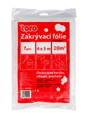 Zakrývacia fólia TORO HDPE 7MY 4x5m