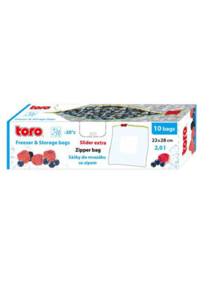 Potravinové vrecká na zamrazovanie Toro 10 ks 2 l