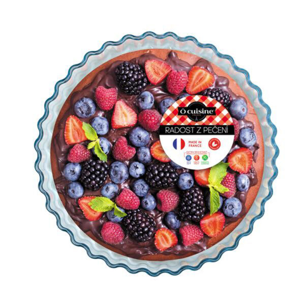 Sklenená zapékacia forma na koláč OCUISINE 27cm