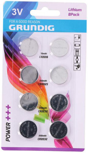 Knoflíkové baterie GRINDIG 4x2ks litium
