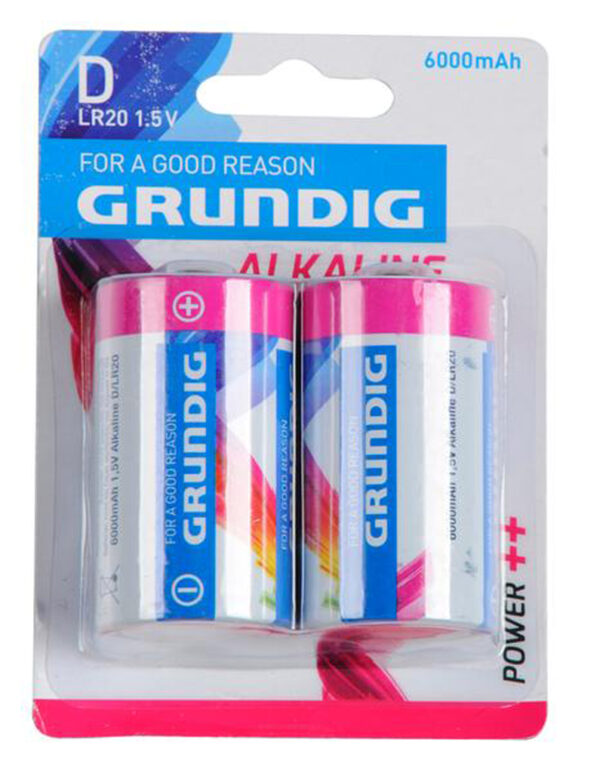 BATERIE LR20 GRUNDIG ALKALINE 6000 mAh