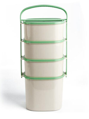 ALMIPLAST Plastový obedár 3x1.2l + 2l MIX farieb viečok