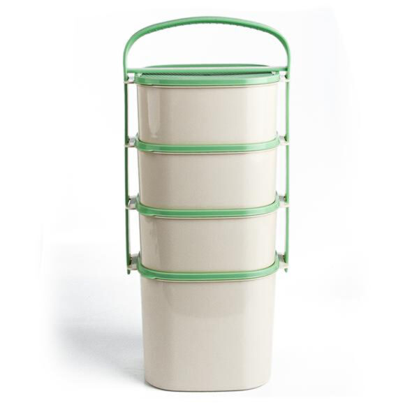 ALMIPLAST Plastový obedár 3x1.2l + 2l MIX farieb viečok