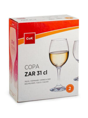 Cegeco Pohár na víno CoK Zar 310ml 2ks