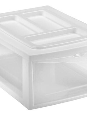 Plastový regál 1 zásuvka HEIDRUN 38x27x14cm