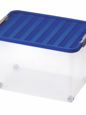 Plastový úložný box s vekom HEIDRUN Clip Box 45l
