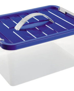 Plastový úložný box s vekom a uchom HEIDRUN Clip Box 14l