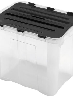 Plastový úložný box s vekom HEIDRUN 30l