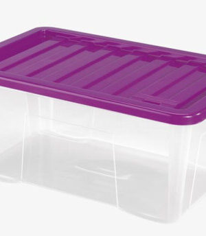 Plastový úložný box s vekom Heidrun Quasar 50 l
