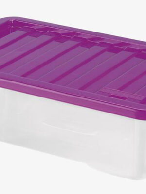 Plastový úložný box s vekom Heidrun Quasar 30 l