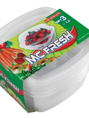 Plastová dóza HEIDRUN McFresh 3ks 1