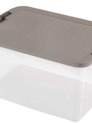 Plastový úložný box s vekom Heidrun R-box 38 l