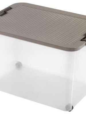 Plastový úložný box s vekom HEIDRUN R-box 45l.
