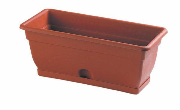 Plastový kvetináč s podmiskou HEIDRUN Bell 40x20x17cm