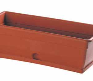 Plastový kvetináč s podmiskou HEIDRUN Bell 50x20x17cm