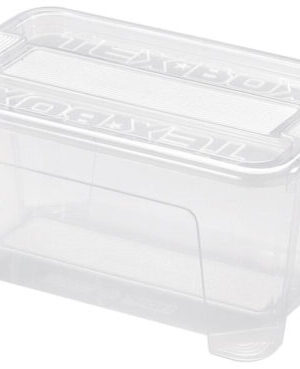 Plastový úložný box s vekom HEIDRUN TexBox 4