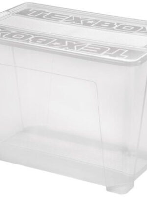 Plastový úložný box s vekom HEIDRUN TexBox 70l