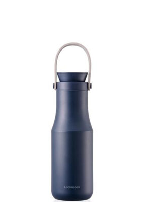 LOCKNLOCK Nerezová termoska s uchom LOCK Metro 470 ml modrá