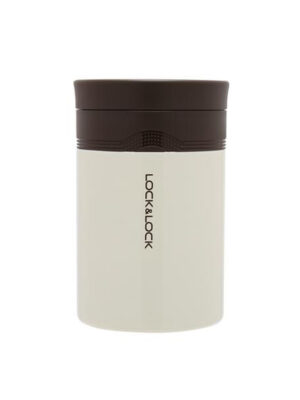 LOCKNLOCK Nerezová termoska na jedlo a pitie Lock Wave 500 ml biela