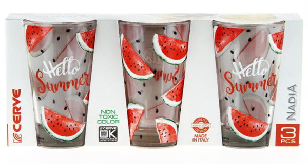 CERVE SKLENICE SET 3KS SUMMER COCOMERA 310ML LONGDRINK