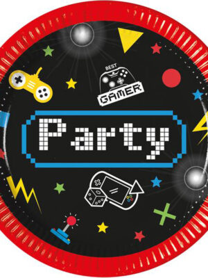 PROCOS Papierový tanier 20cm gamer 8ks