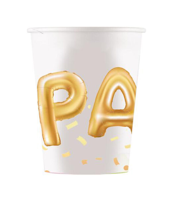 PROCOS Papierový téglik 200ml party 8ks