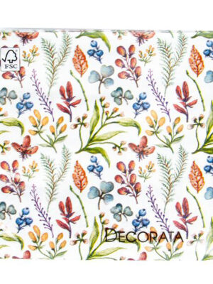PROCOS Papierové obrúsky 33x33cm 3vrstvové bylinky