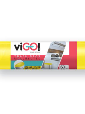 Vrecká do odpadkových košov 60l VIGO 10ks žltý