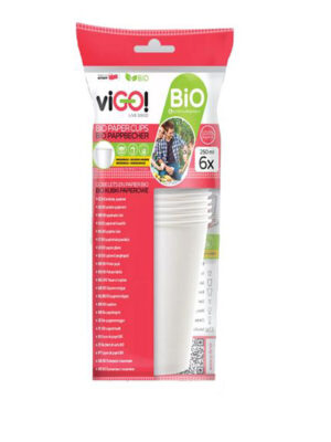 VIGO BIO papierový téglik 250ml VIGO! 6ks