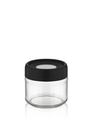 QLUX Sklenená dóza s viečkom 300ml