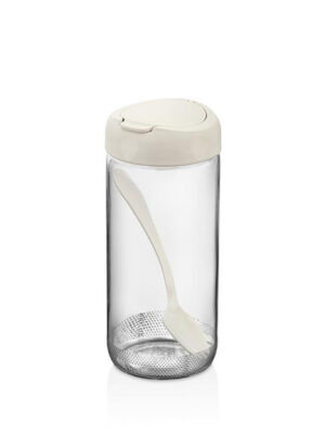 QLUX Sklenená korenička s viečkom a lyžičkou 500ml