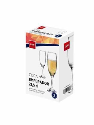 Cegeco Pohár na šampanské CoK Emperador 215ml 2ks