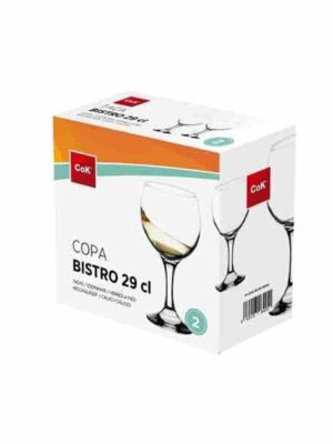 Cegeco Pohár na víno CoK Bistro 290ml 2ks