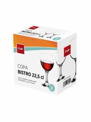Cegeco Pohár na víno CoK Bistro 220ml 2ks