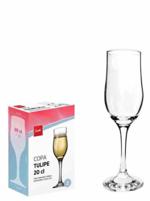 Cegeco Pohár na šampanské CoK Tulipe 200ml 2ks