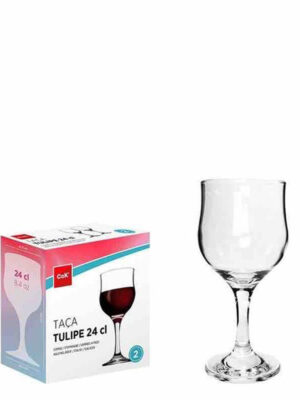 Cegeco Pohár na víno CoK Tulipe 240ml 2ks