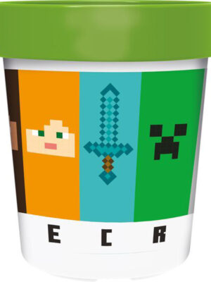STOR Plastový téglik MINECRAFT 260ml protišmykový