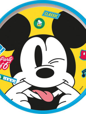 STOR Plastový tanier MICKEY 22cm protišmykový