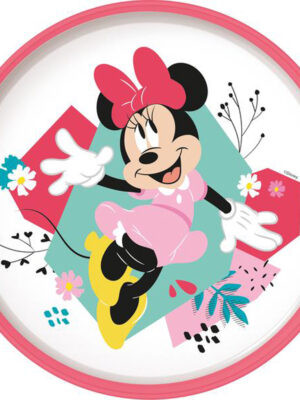 STOR Plastový tanier MINNIE 22cm protišmykový