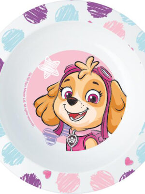 STOR Plastová miska Paw Patrol 16cm ružová
