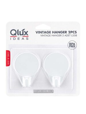 Plastové samolepiace háčiky QLUX 2ks MIX farieb