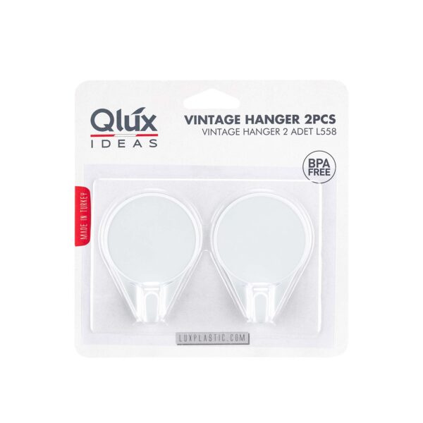Plastové samolepiace háčiky QLUX 2ks MIX farieb