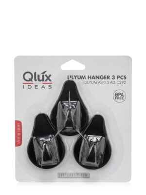 Plastové samolepiace háčiky QLUX 3ks MIX farieb
